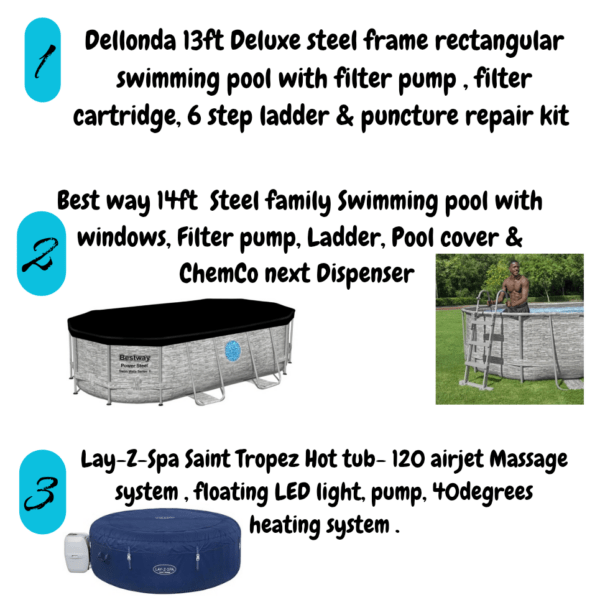 HotTub or Pool + Instant Wins - Drawn Live - Image 2