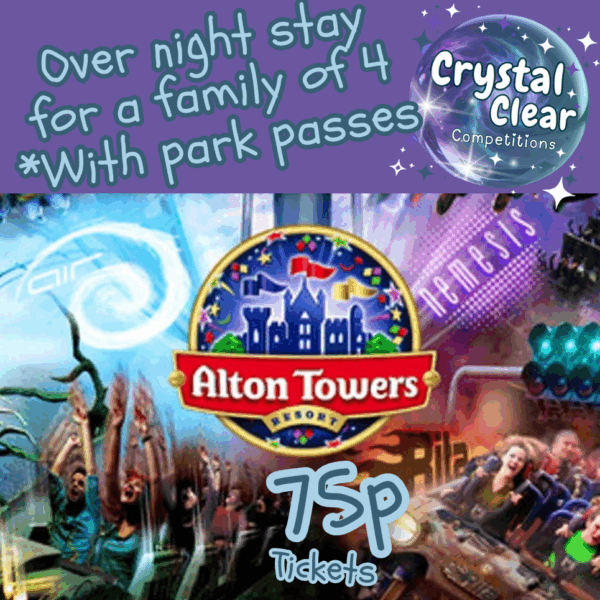 Alton Towers Tickets & Stay + Instant wins